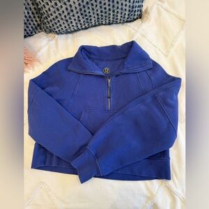 lululemon athletica Blue Half-Zip Sweatshirt